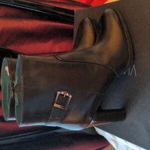 Size 8 Via Spiga Black Heeled Boots